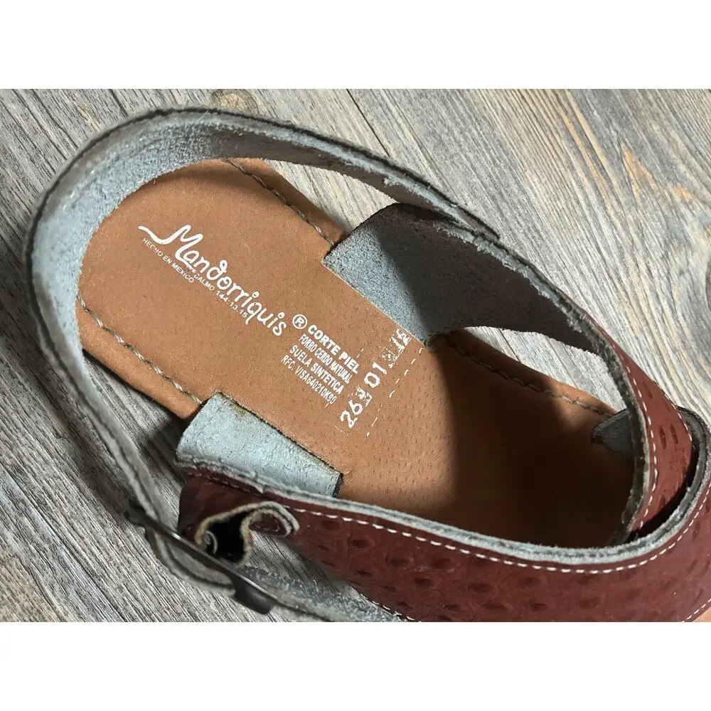 NEW Artisan Handmade Leather Huaraches Sandals Mens 8 Womens 9.5 Beach Boho